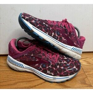 Brooks Adrenaline GTS 22 Womens Size 12 Shoes Sneakers Leopard 1203531B568 Pink